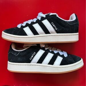 Adidas Campus Black Suede Sneakers